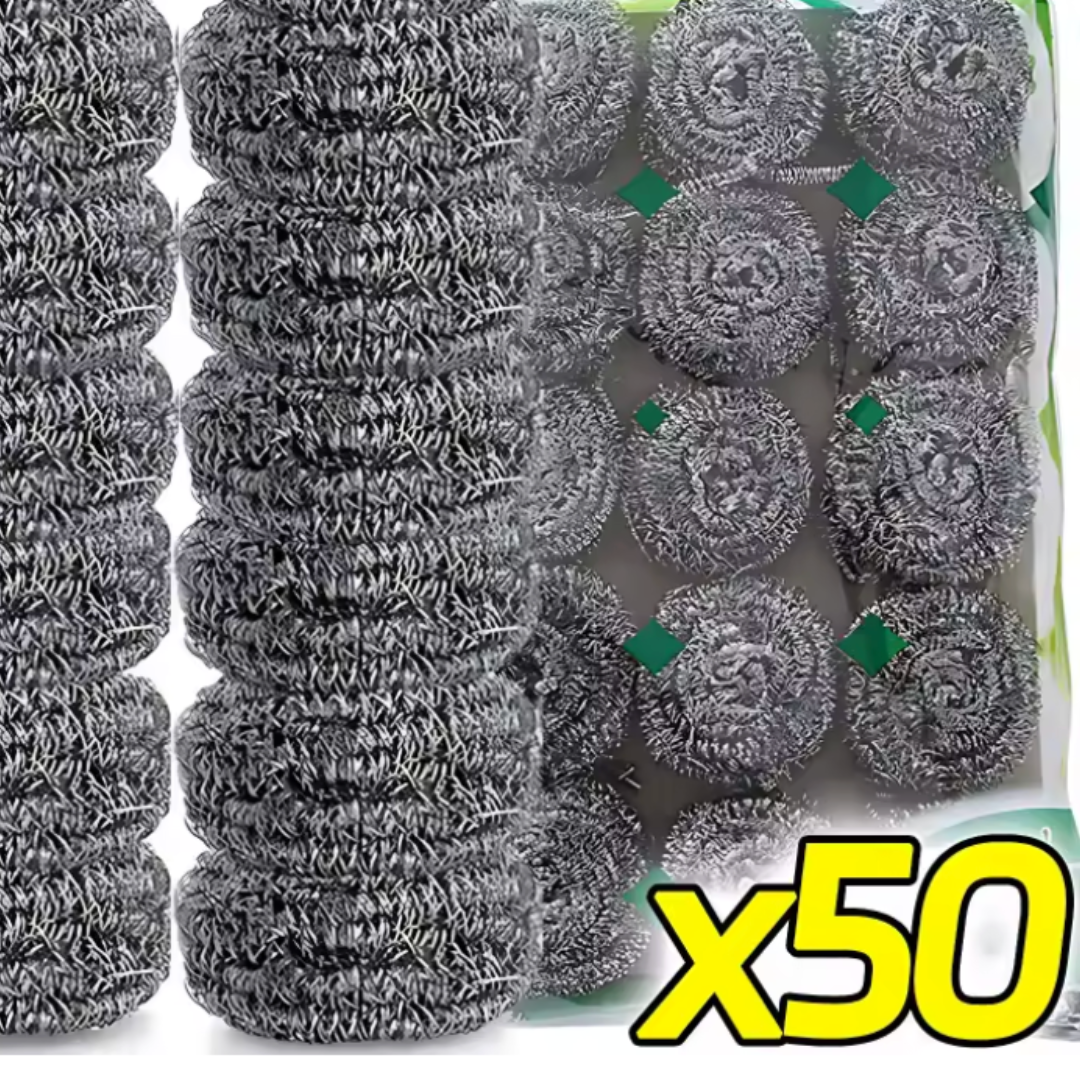 Skurull i stål 50-pack
