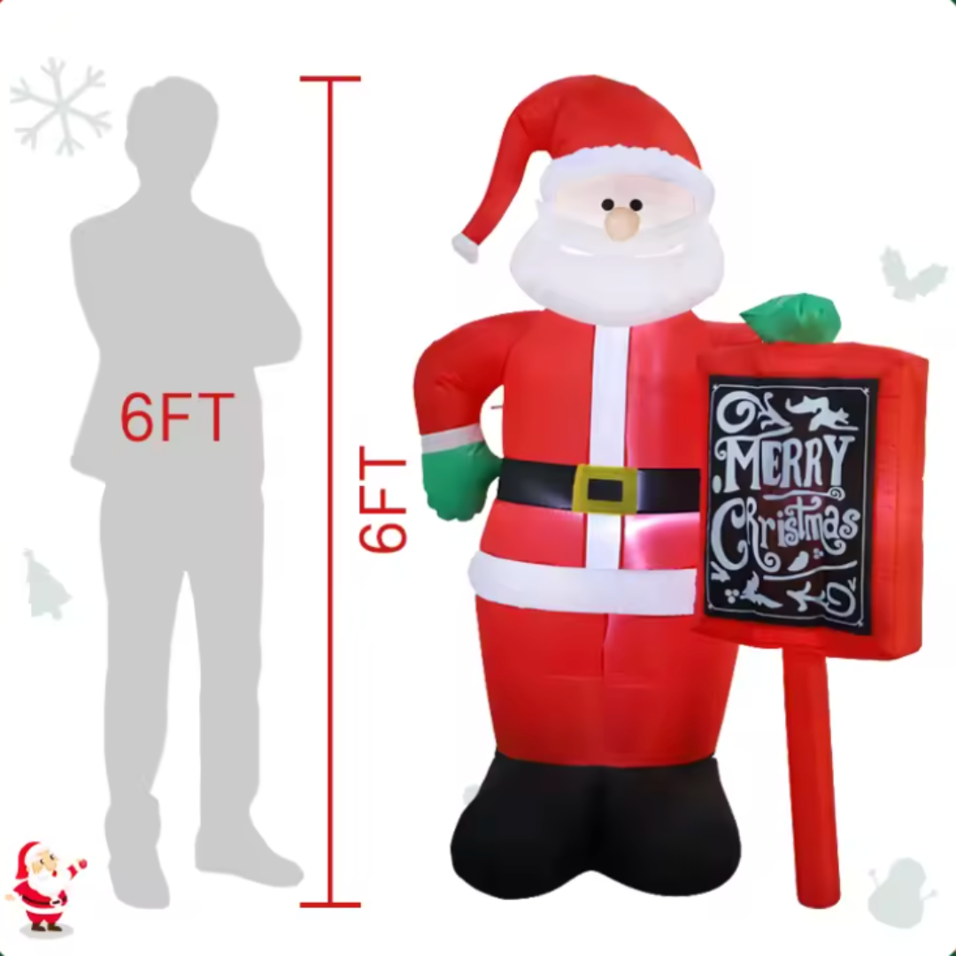 Jultomte med LED-ljus