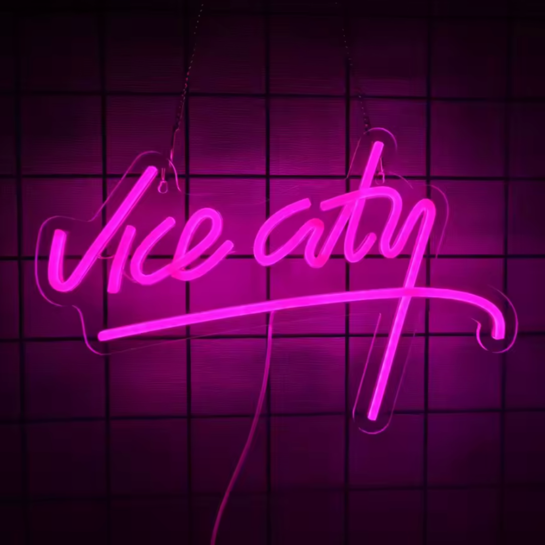 Neonlampa “Vice City”